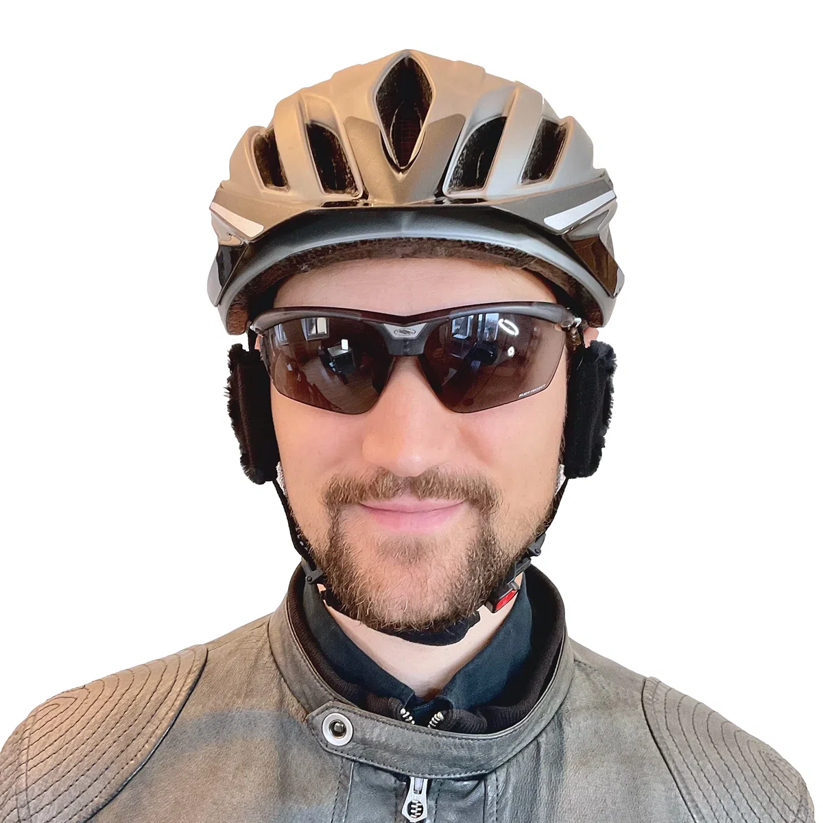 Mini - Fahrradhelm Windabweiser, weniger Windgeräusche an den Ohren, Fahrtwind vom Ohr abhalten, Windschutz für Fahrradhelm, kompakt