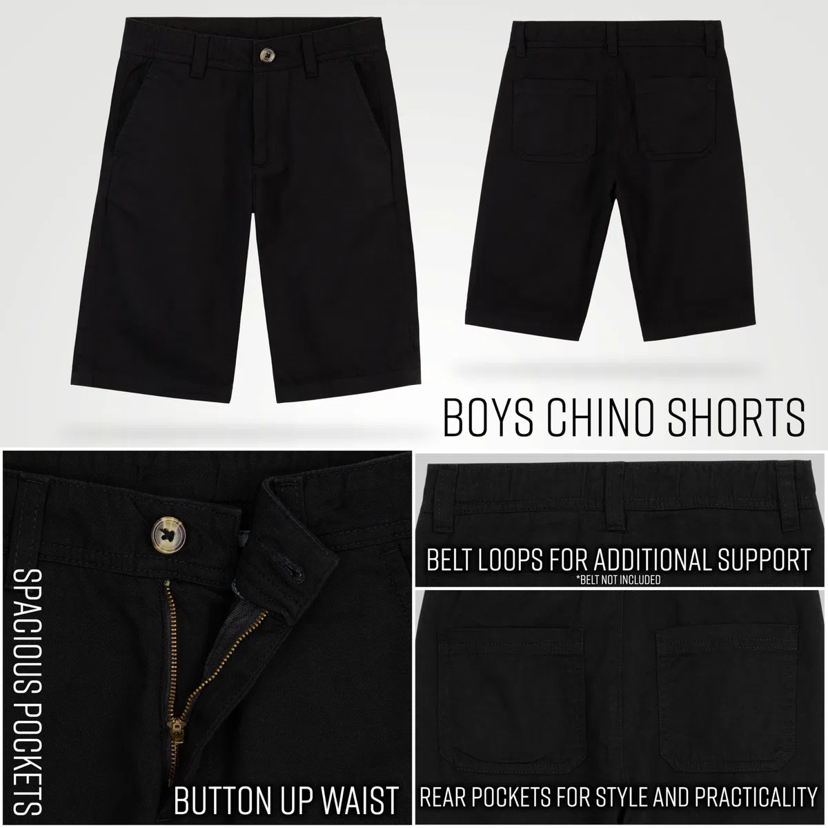 CityComfort Kurze Hosen Jungen Teenager 4–14 Jahre, 100% Baumwolle Chino Shorts, Weich & Atmungsaktiv, Sommer Geschenke für Kinder