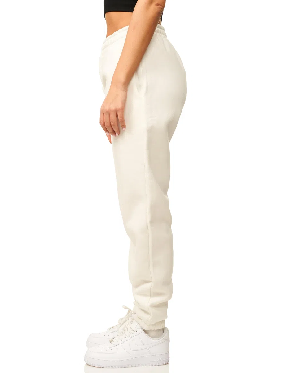 DAILY COTTON Damen Jogginghose aus Baumwolle - Sporthose im Straight-Fit mit Bündchen - Lange Sweatpants Trainingshose - Freizeithose für Frauen