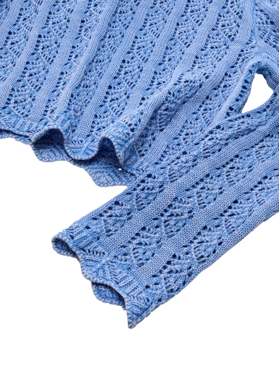 TOM TAILOR Mädchen Kinder Cropped Ajour Strickpullover