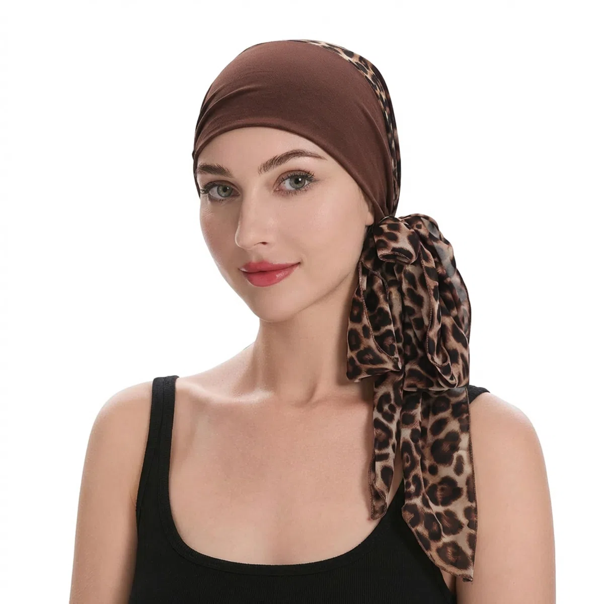 ZLYC Damen Sommer Kopftücher Bedruckt Turban Kopfbedeckung