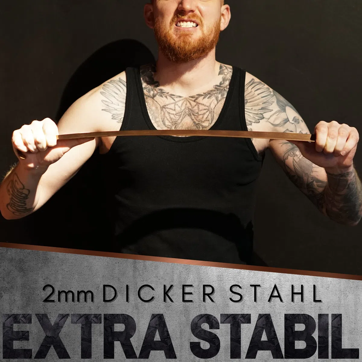 Robfox 70cm Schuhlöffel I extra stabiler Schuhanzieher aus gebürstetem Stahl I lange Schuhanziehhilfe I Rückenschonender Schuh Löffel in Premium Qualität (Kupfer)