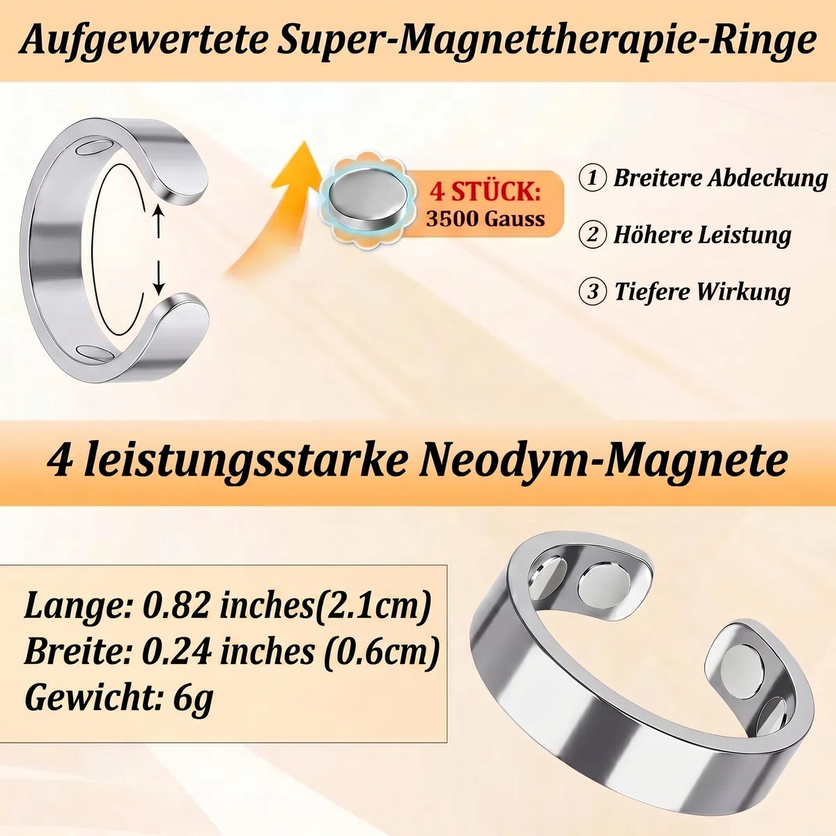 Ringe Abnehmen Magnetringe Damen Akupressurring für Frauen,verbessert den Schlaf,Stress und gleicht Emotionen aus&Hormonelle Balance