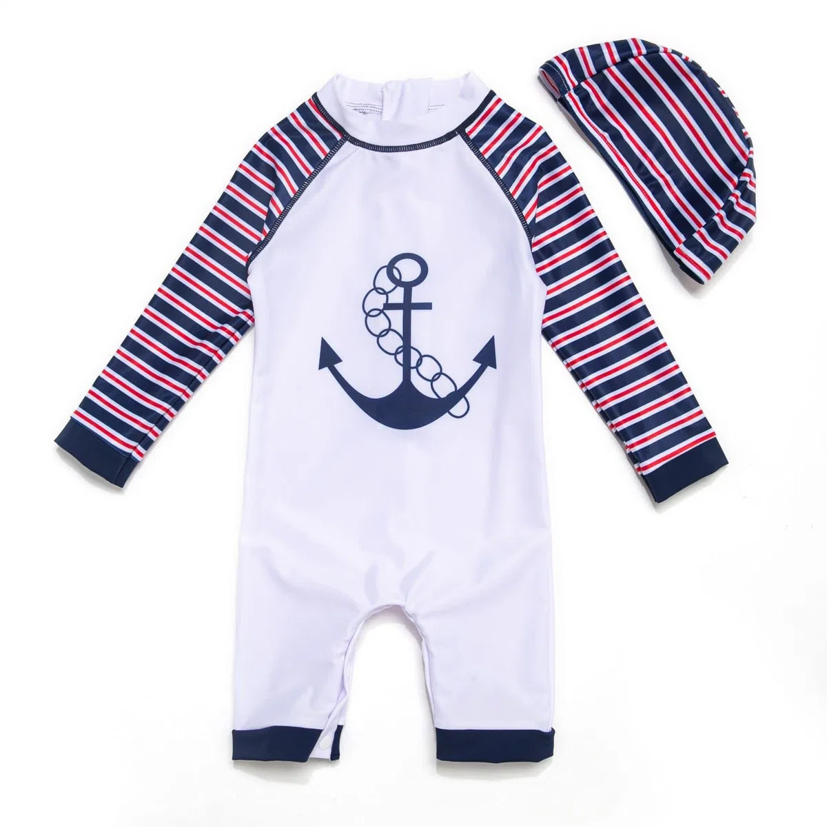 BONVERANO Baby Junge EIN stück 3/4 der ärmellänge UV-Schutz 50+ Badeanzug MIT Einem Reißverschluss…