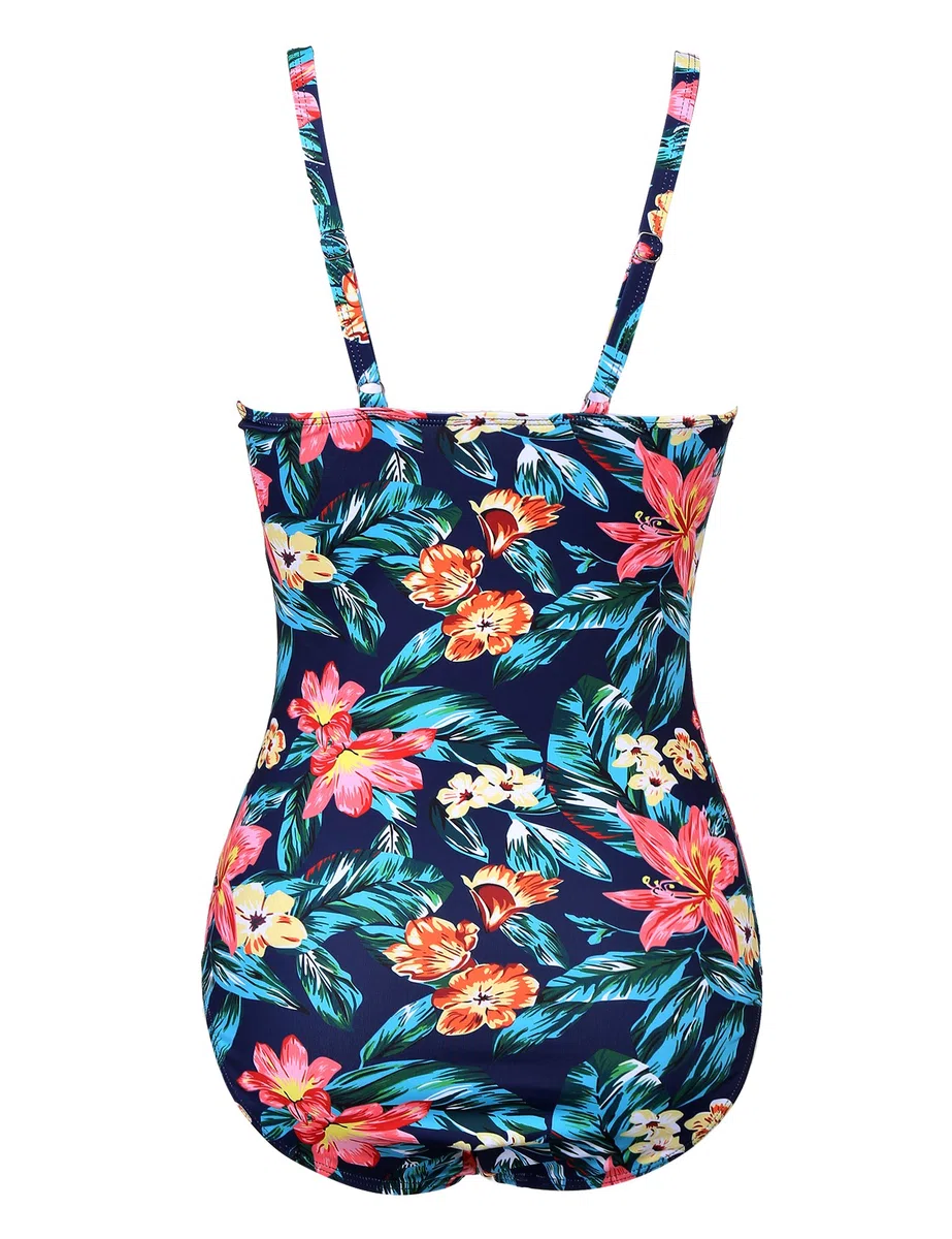 Ekouaer Damen Retro Badeanzug