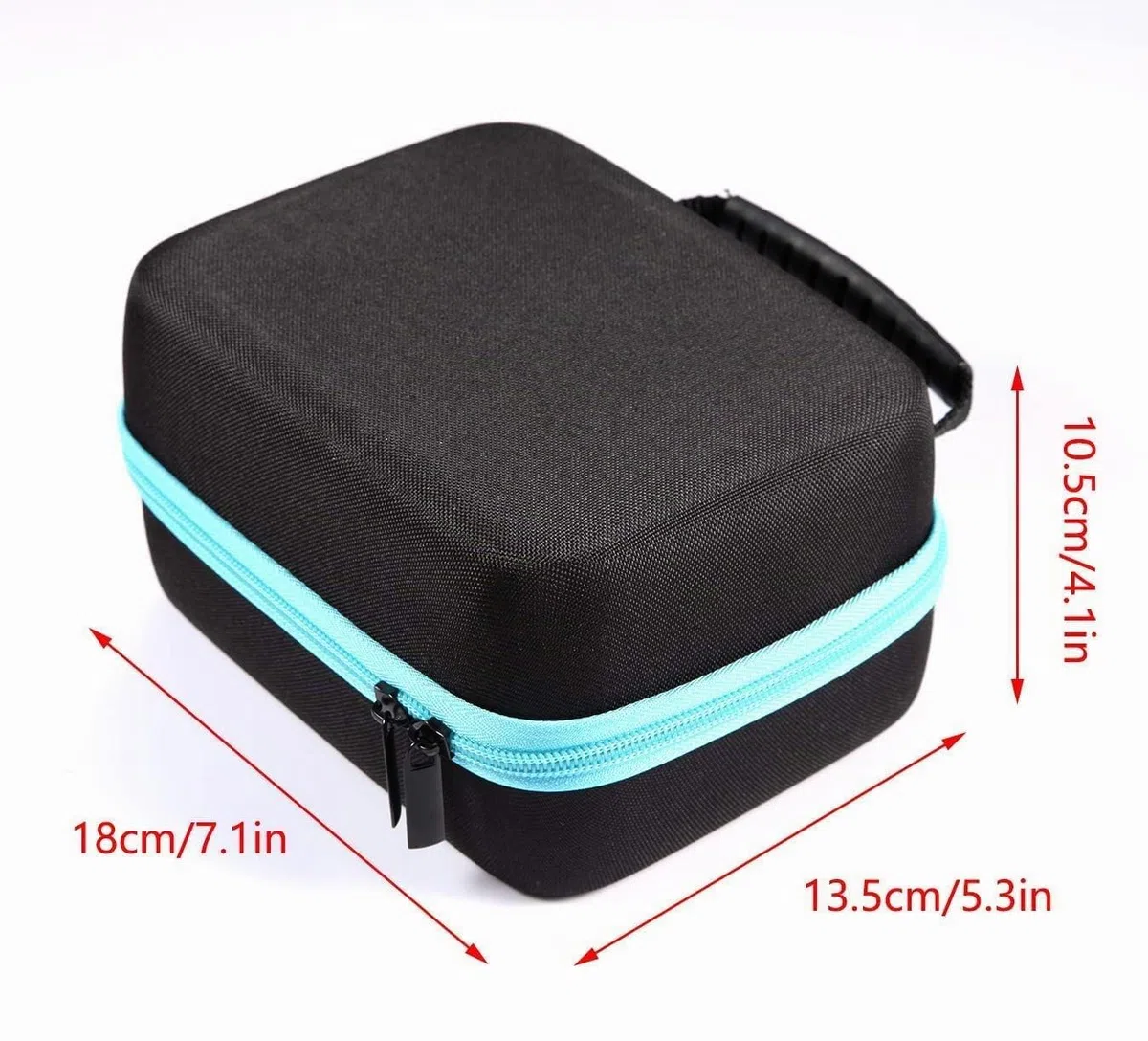 Aufbewahrungsbox mit Griff für ätherische Öle 44 Slots Schwarz ätherische Öle Aufbewahrungskoffer tragbare ätherisches Öl Travel Box Halter Organizer