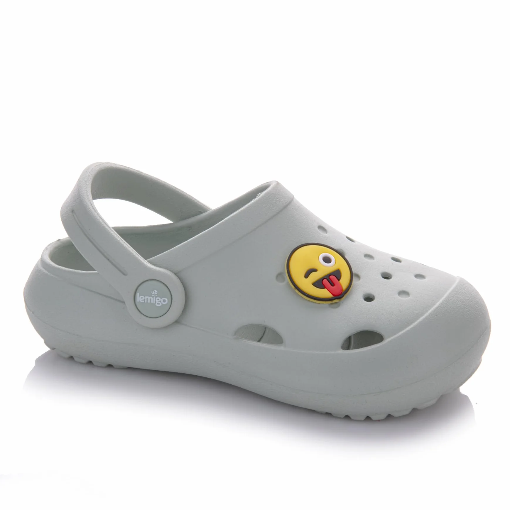 LEMIGO Leichte Kinder Clogs Eva mit Pin Jungen und Mädchen Gartenschuhe Badelatschen Hausschuhe G. 23-36 EU, 880 Lemigoose
