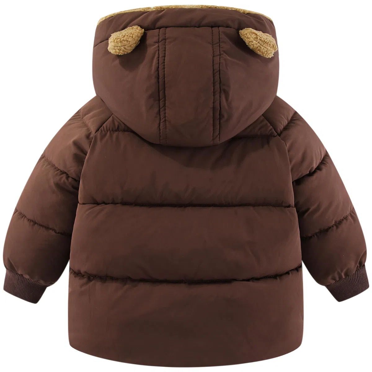 amiyan Baby Jungen Warm Steppjacke Baumwolle Winter Mantel Dicke Kinderjacke Winterjacke Flaum gefüttert Winter Kapuzenjacke mit Bärenohr Outerwear 1-6 Jahre