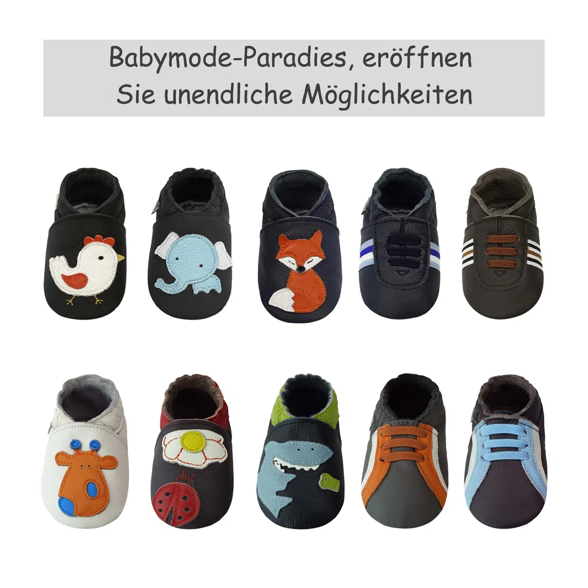 Krabbelschuhe Baby Lauflernschuhe lederpatschen Jungen Mädchen Weicher Leder Kleinkind Rutschfeste Lederschuhe