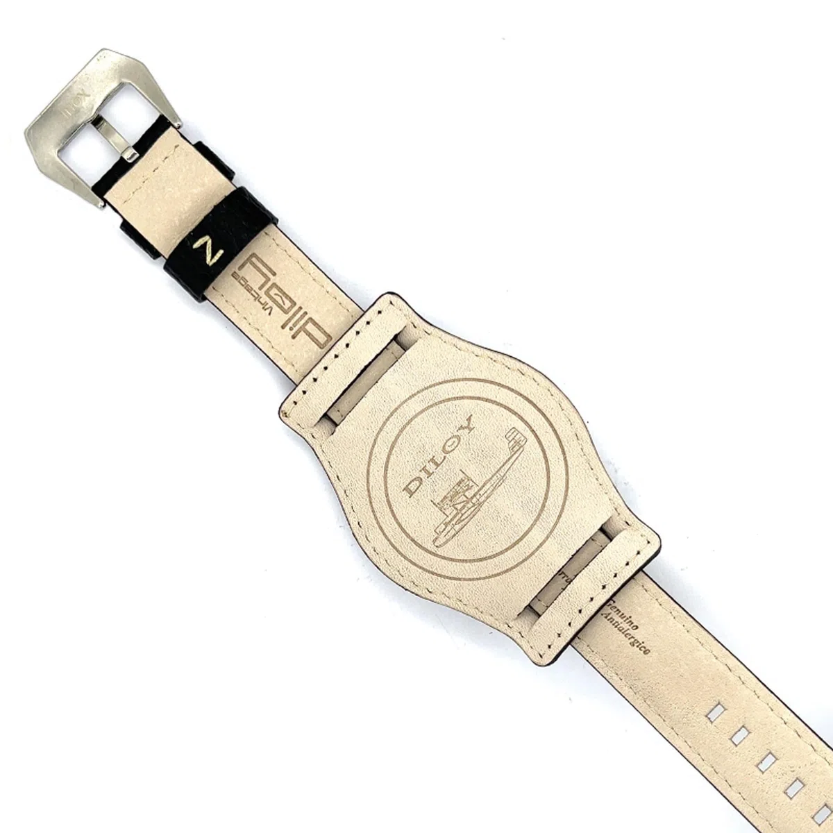 Uhrenarmband aus Leder Bison-Gravur Bund kompatibel mit Fossil CH2592 CH2564 CH2565 CH2891CH3051 18mm 20mm 22mm 24mm Ref 386