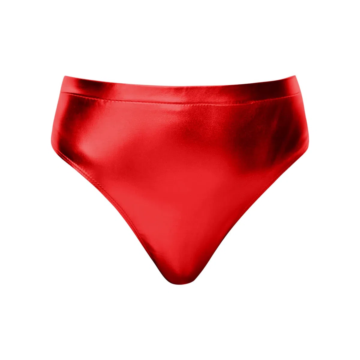 Generisch Hoch taillierte metallische Booty-Shorts für Damen, Rave-Hose zum Tanzen, Hotpants, Clubwear