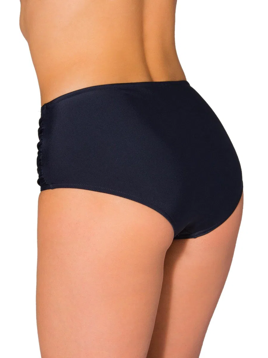 Aquarti Damen Bikinihose Hotpants mit seitlichen Raffungen