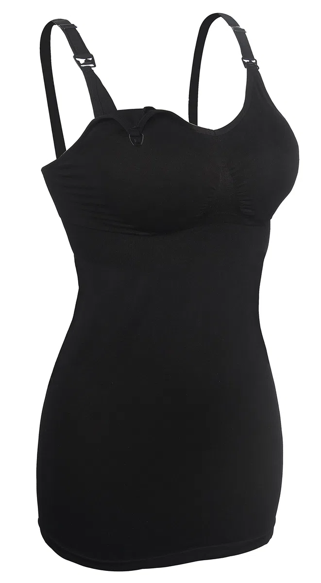 iLoveSIA Damen-Still-Nachthemd ohne Bügel, Nacht-Funktionsshirt, Top D'allaitement, 2 Stück, Lot Noir Noir, X-Large, E