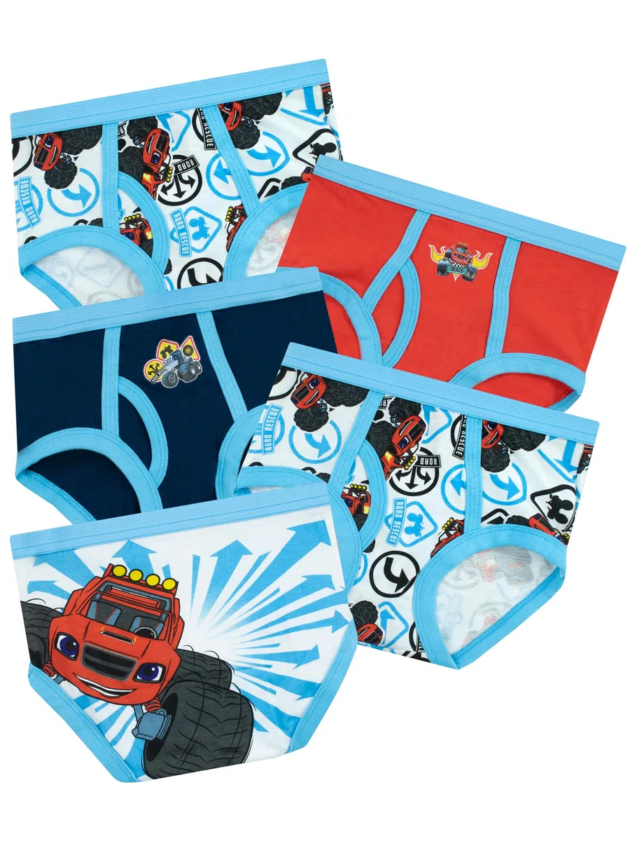 Blaze and The Monster Machines Jungenunterwäsche im 5er-Pack | Multipack Monster Trucks Jungen-Slips | Alter 18 Monate bis 8 Jahre
