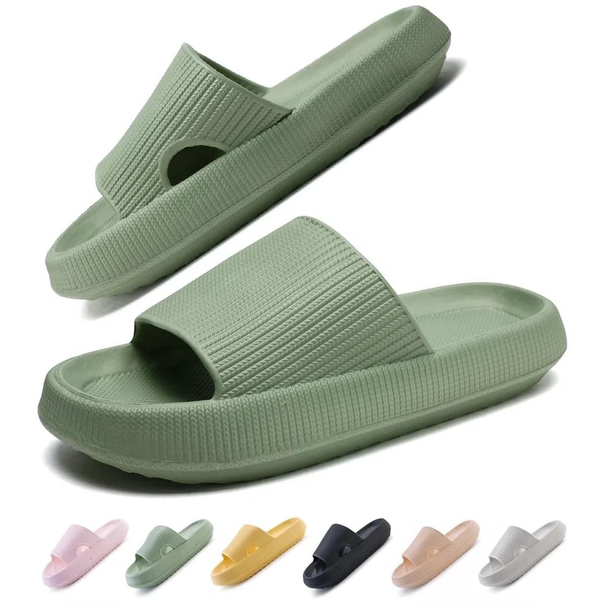 Badeschuhe für Damen und Herren Hausschuhe Cozislides Original Cloud Slippers Rutschfeste Dicke Sohle Indoor/Outdoor Unisex Gr. EU 36-49