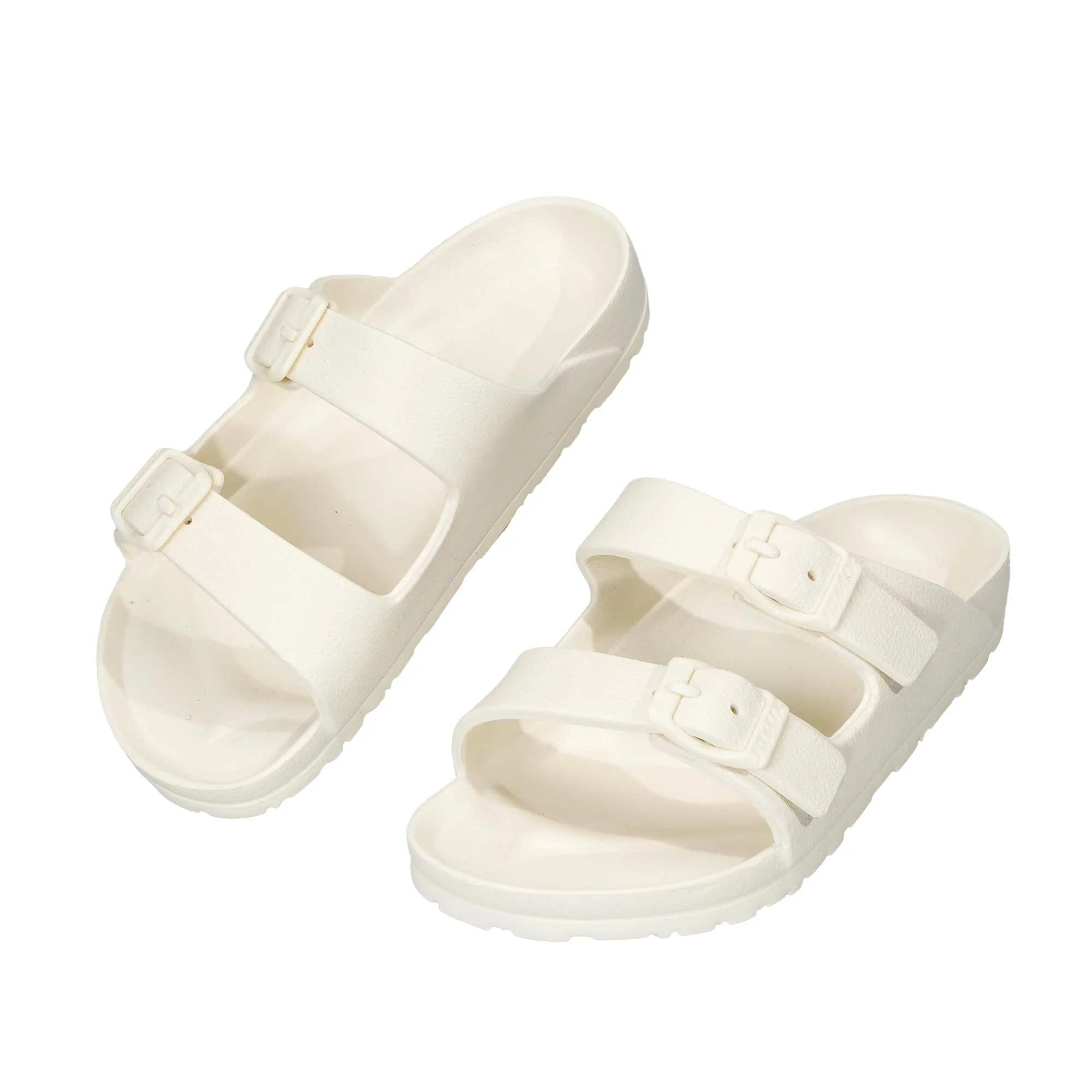 JOMIX Unisex Badelatschen Kinder Sommer Pantoletten für Jungen und Mädchen aus Gummi mit Verstellbare Schnalle Rutschfeste Schlappen für Pool und Strand