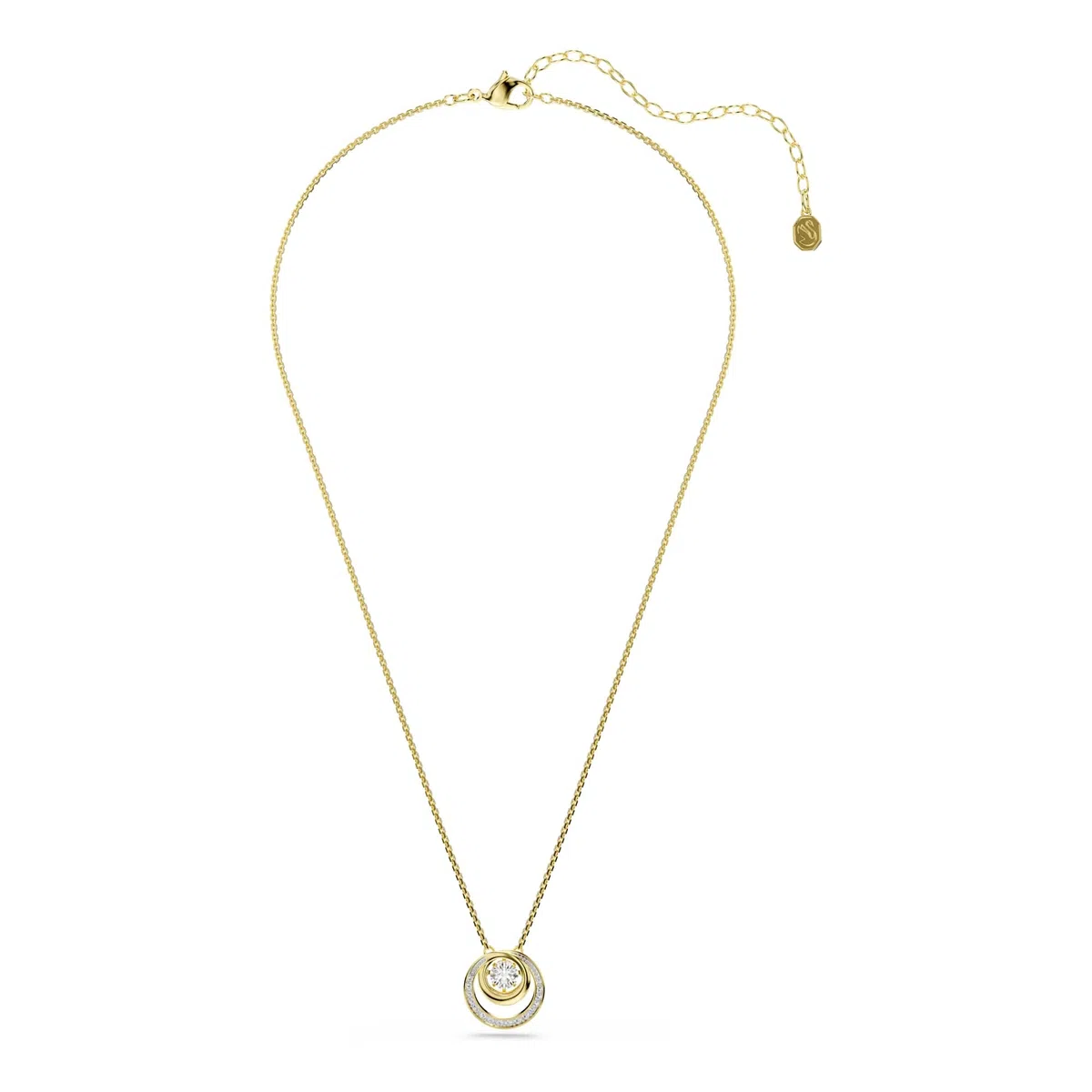 Swarovski Hyperbola Kollektion Rundschliff Weiß Goldfarben beschichtet