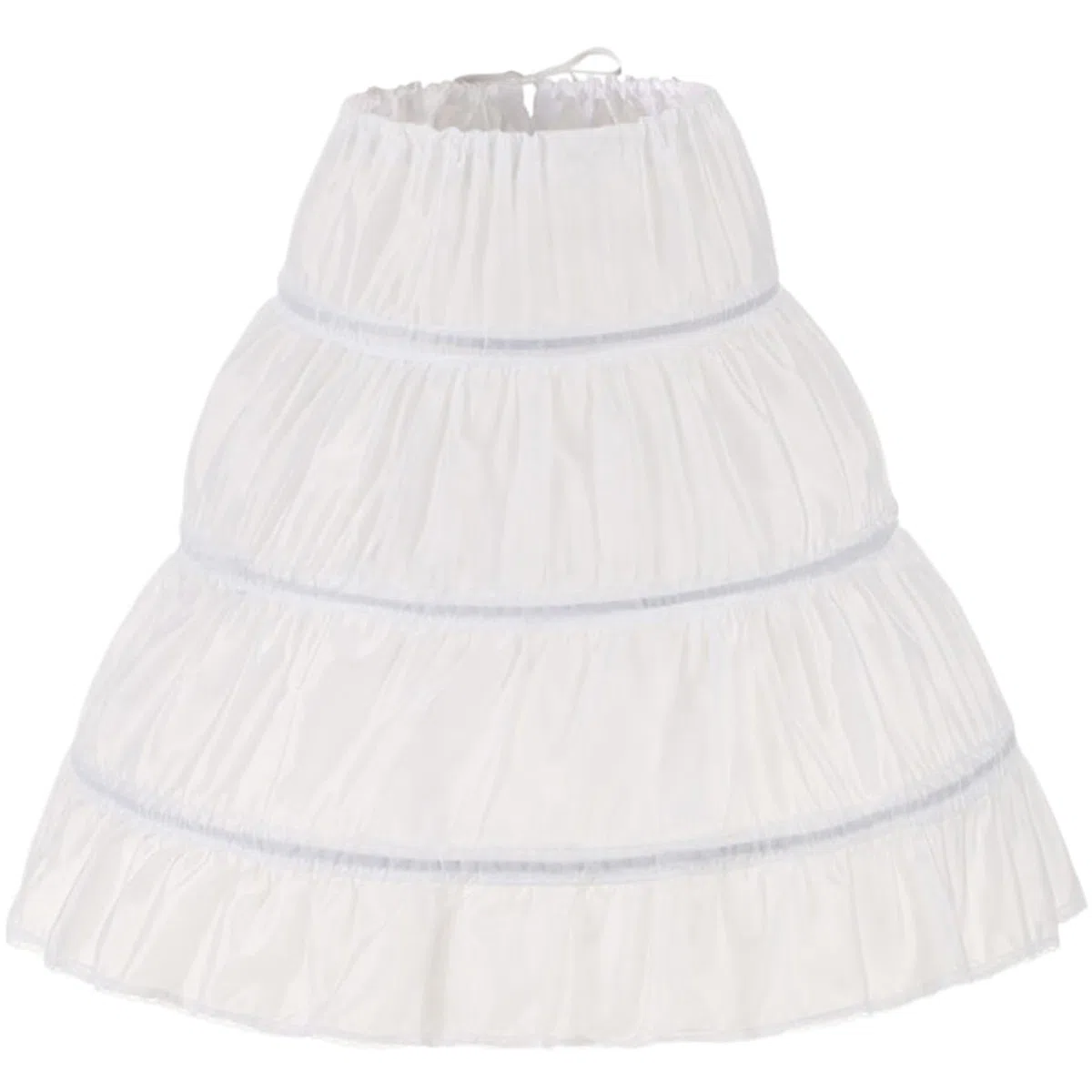 Crinoline Unterrock 3 Hoop -Rock für Kinder 25 '' Long Petticoat Rock für Mädchen verstellbares Kleinkind unter Kleid geschwollener Rock