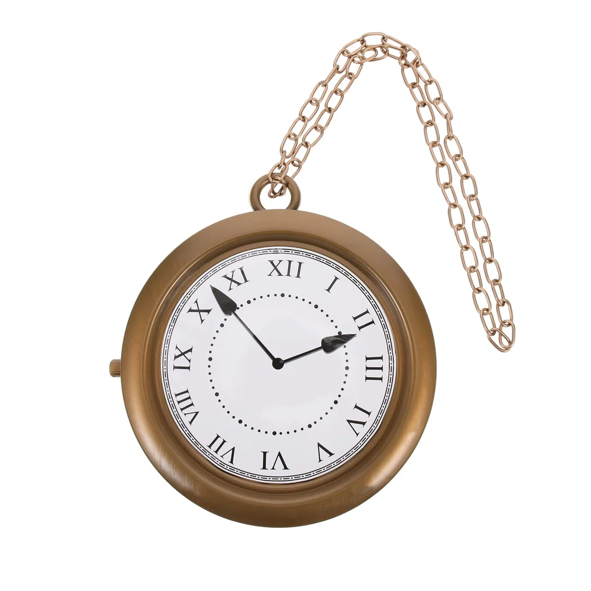 Gatuida Uhr-Halskette, personalisierte Halloween-Hals-Uhr, Dekorationen, Jumbo-Gold, Halskette, Hip-Hop-Rapper-, Kostüm-Anhänger für Damen und Herren