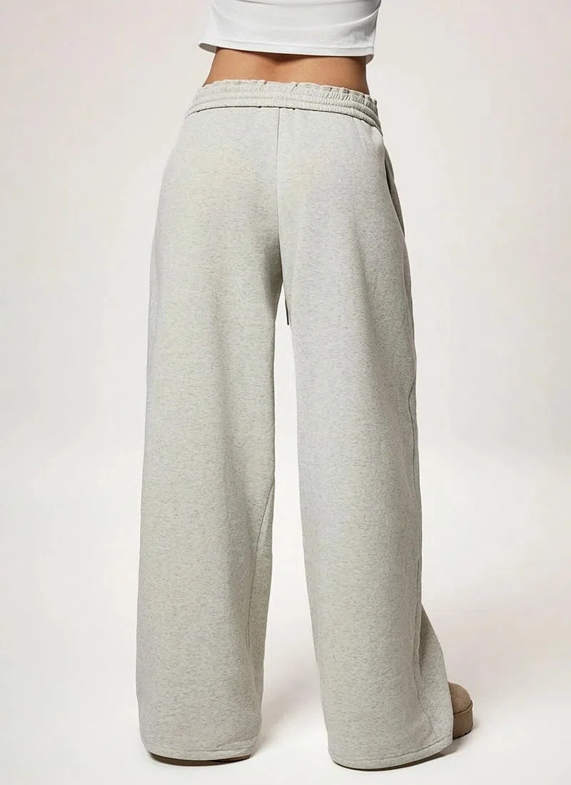 WINKEEY Jogginghose Damen Sporthose Lang Weites Bein Trainingshose High Waist Baggy Freizeithose mit Elastischem Bund Yoga Fitness Sweatpants