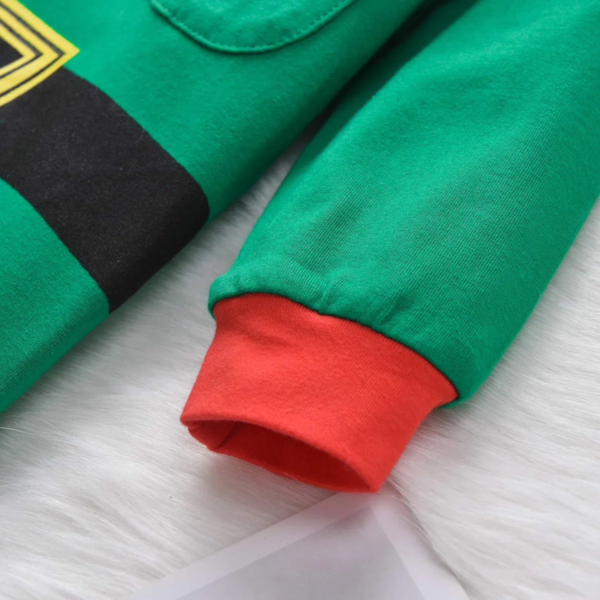 T TALENTBABY Weihnachten Kostüm Baby Kleidung Mädchen Jungen 0-3 Monate, Baby Overall Winter, Christmas Santa Elf Babykleidung Strampler, Grün Walkoverall Outfit, Neugeborenen Geschenk Set