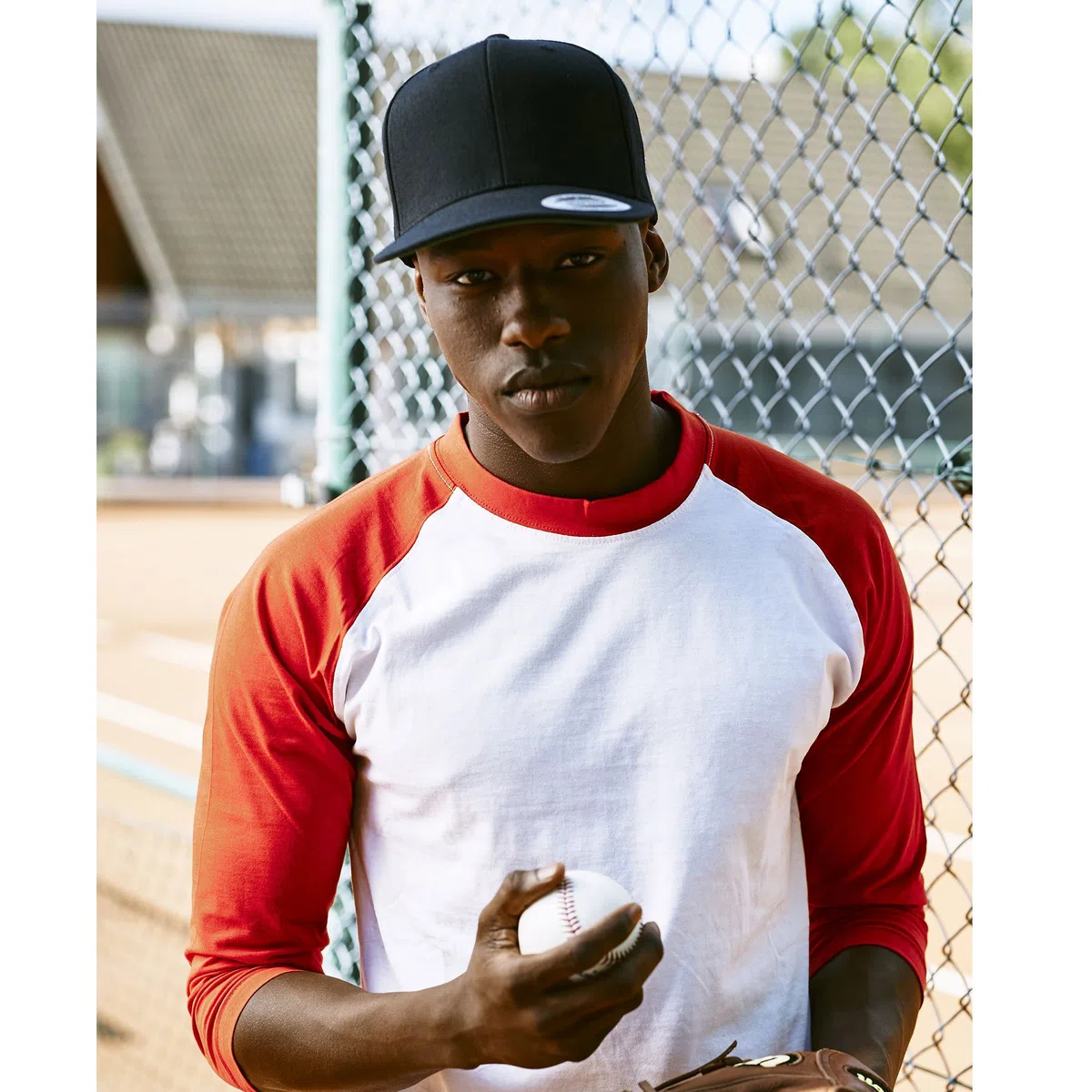 Flexfit Original Snapback Cap Kappe Uni im Bundle mit UD Skull Bandana in vielen Farben