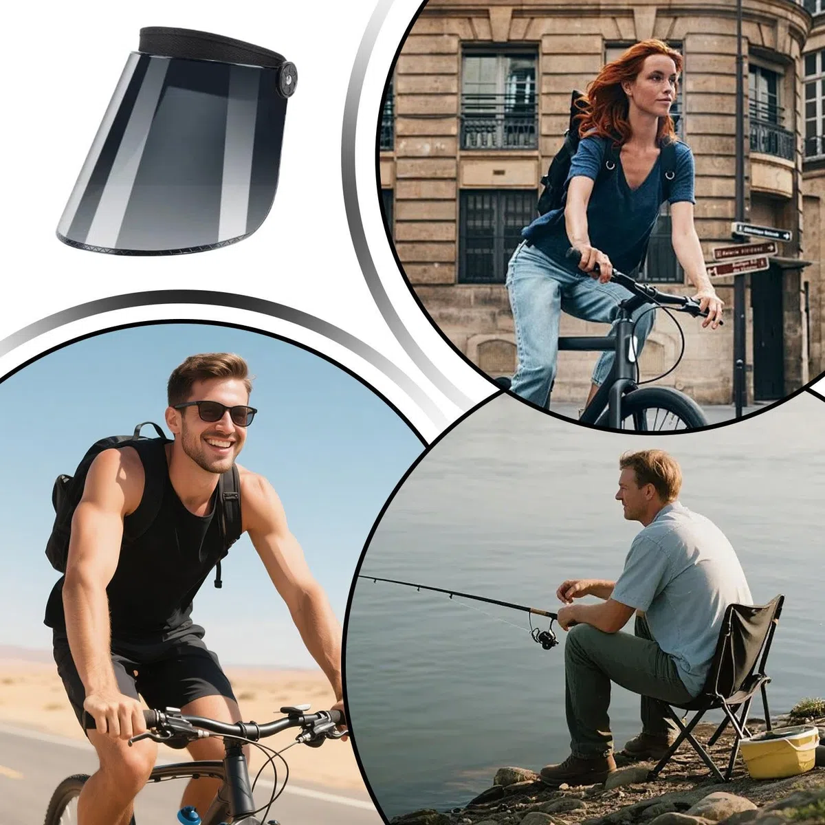 Sonnenschutz für Gesicht, breite Krempe, verstellbare Kappen, Kopfbedeckung, regenfest, für nasses Wetter, Schule, , Angeln, Camping, Outdoor, Reisen, Wandern, Gartenarbeit, Männer und Frauen