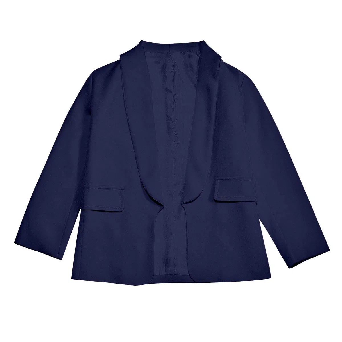 Blazer Mädchen Einfarbig Anzugjacke Kinder Mode Revers Langarm Cardigan Formale Offene Front Anzugjacke mit Innentasche Slim Fit Sakko Lässig Smoking Frühling-Herbst Arbeitsanzug Hochzeit 3-14 Jahre