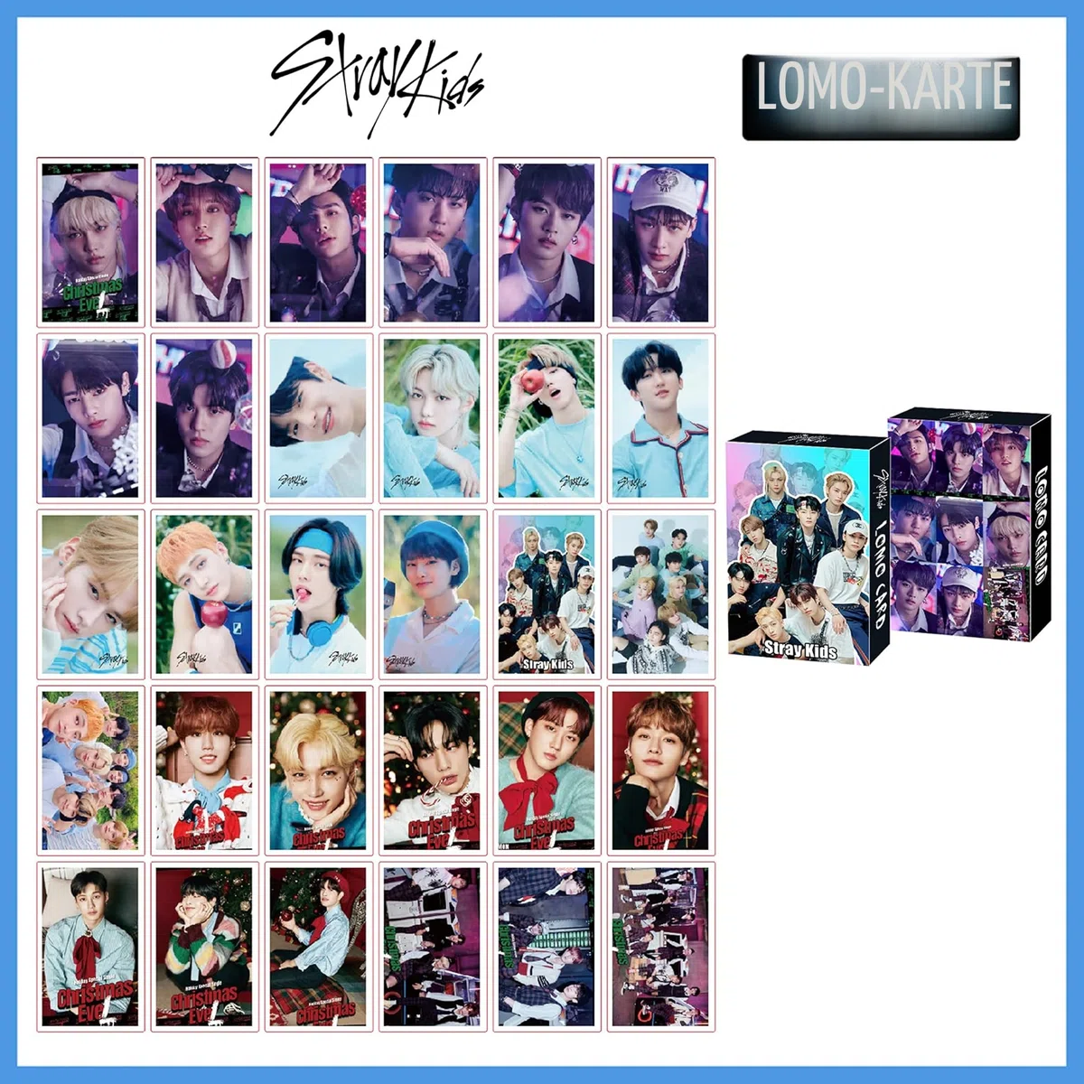 Kpop Stray Kids Geschenke Set, Stray Kids Fotokarte, Aufkleber, Armband, Gesichtsschutz, Ringe, Anhänger Halskette, Button Pin, Telefonringhalter, Schlüsselanhänger