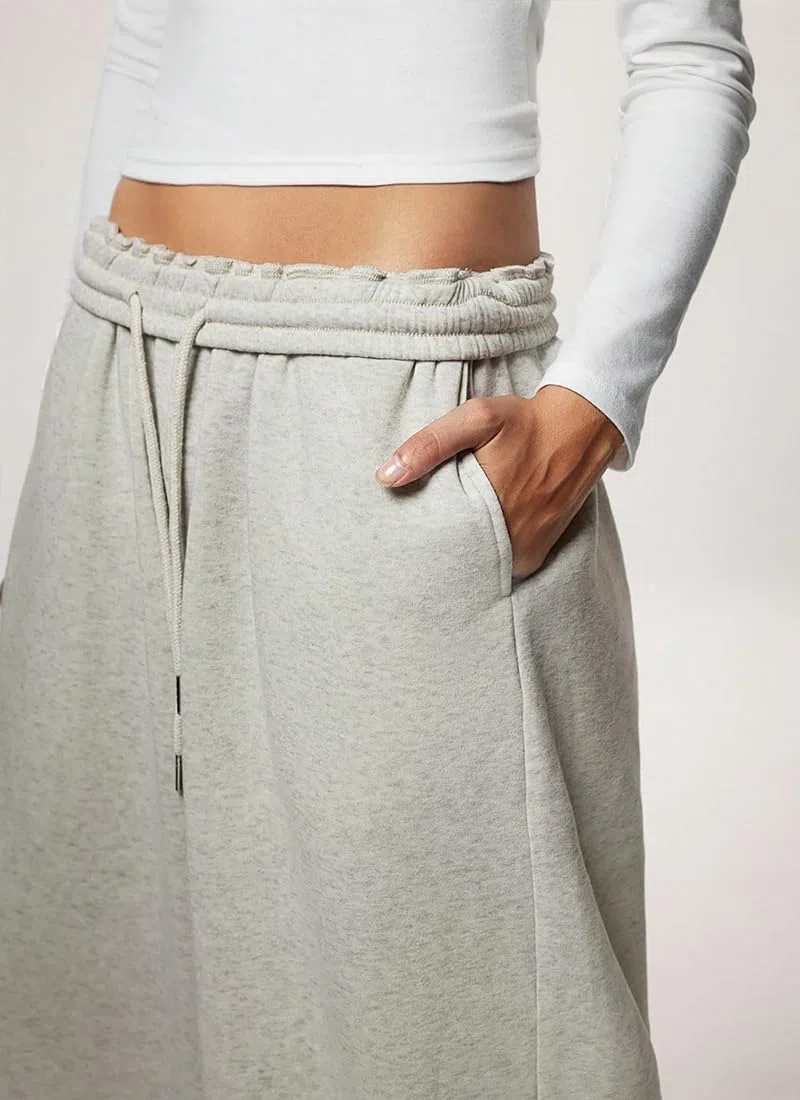 WINKEEY Jogginghose Damen Sporthose Lang Weites Bein Trainingshose High Waist Baggy Freizeithose mit Elastischem Bund Yoga Fitness Sweatpants