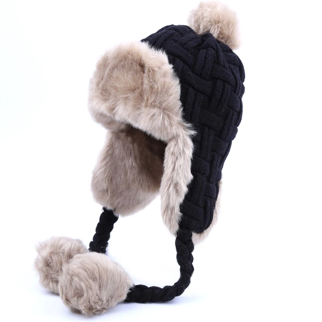 KUYOU Damen Winter Hut Ohrenschützer Trapper Warm Fellmütze