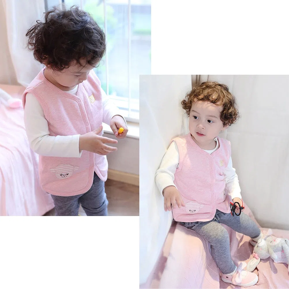 XYIYI Baby Warme Jacke Baumwolle Weste, Unisex Kleinkind Gepolsterte Weste
