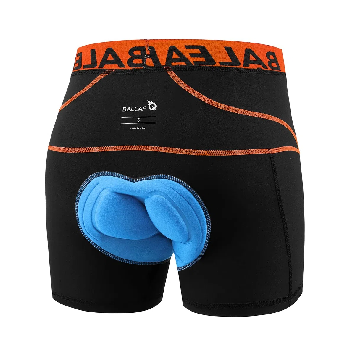 baleaf Fahrradhose Herren Radunterhose Gepolstert Radlerhose Gepolstert Fahrrad Unterhosen Radhose Kurz Radlerunterhose Fahrradbekleidung Orange XXL