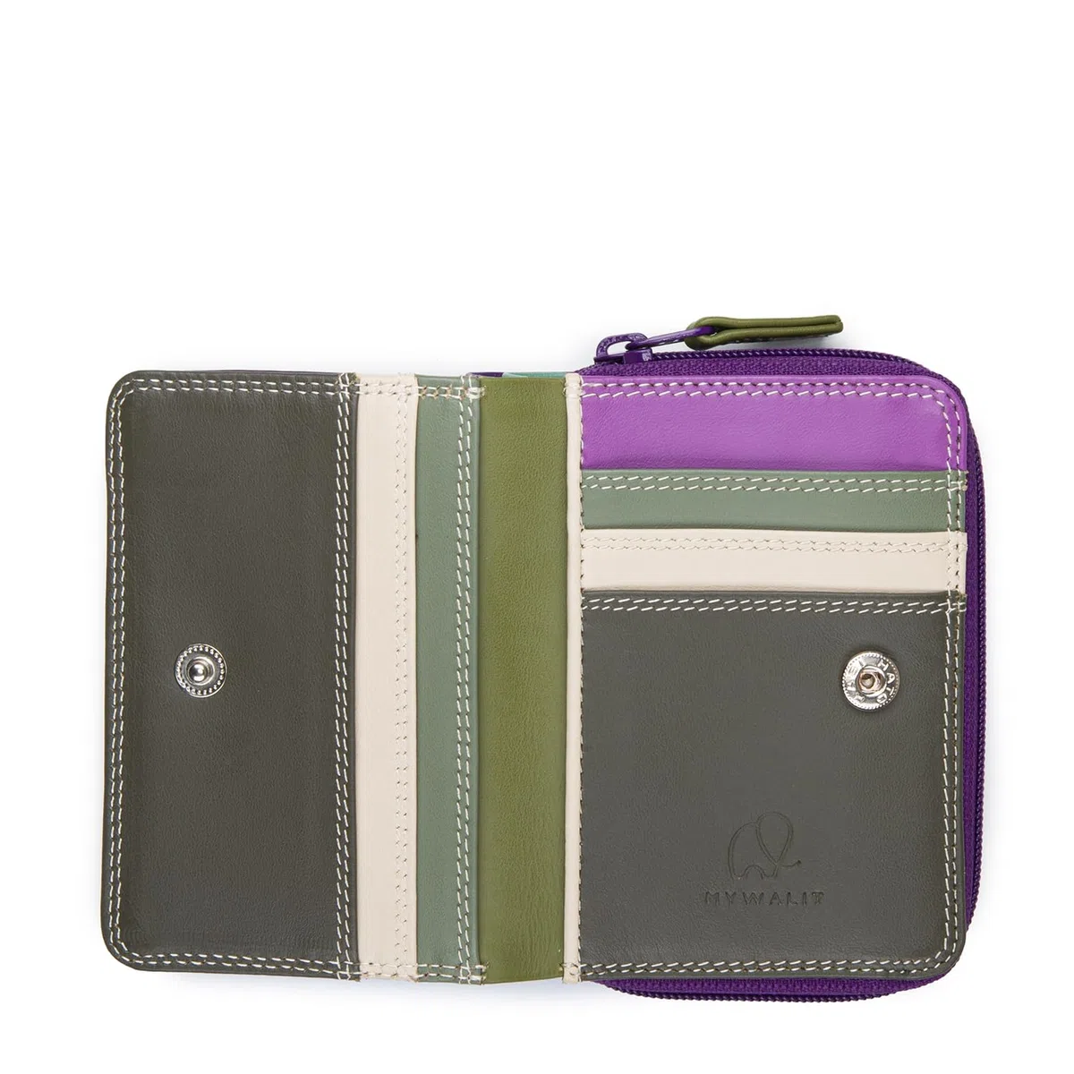 mywalit Small Wallet Geldbörse Leder 10 cm