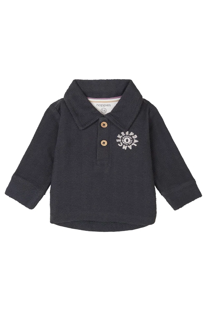Noppies Baby-Jungen Boys Polo Gennes Long Sleeve Polohemd
