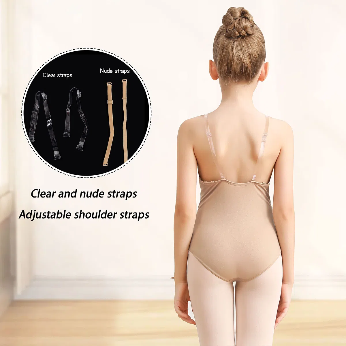 Turnanzug Mädchen Ballettanzug Ballett Damen Nahtlose Ballettanzug Tanzen Unterwäsche für Kinder und Erwachsene Nude