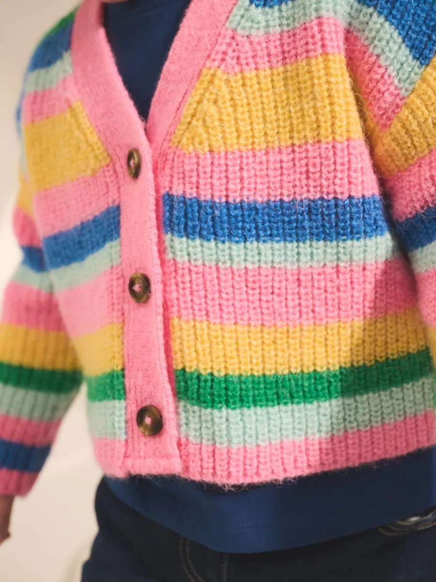 NEXT Mädchen Strickjacke mit V-Ausschnitt 62-122