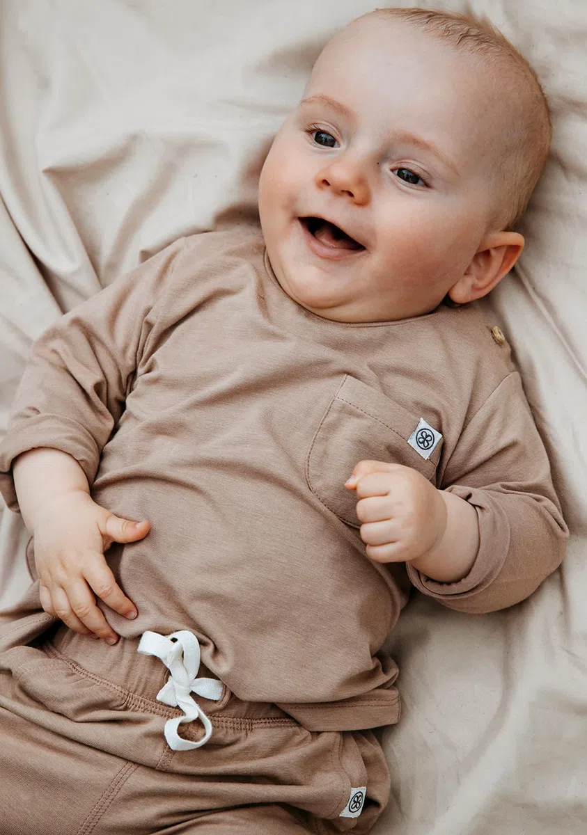 Cloby Langarm-Shirt T-Shirt Long Sleeve mit UV-Schutz (UPF 50+) Baby (Gr. 6-12 Monate) - Peanut Brown braun