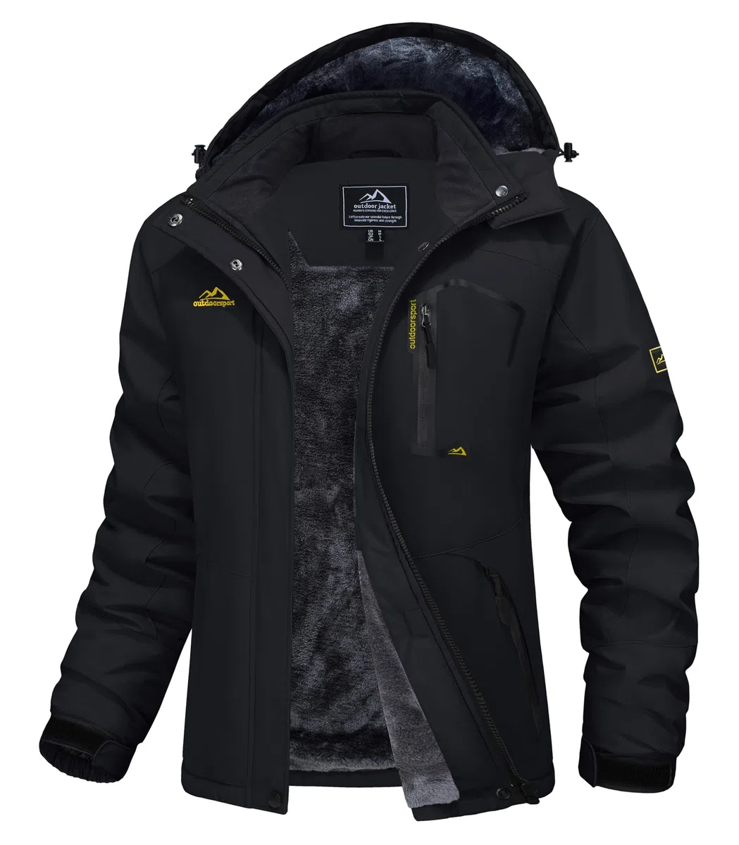 MAGCOMSEN Winterjacke Damen Skijacke mit Fleece Parka Winter Softshell Jacke Ski Snowboardjacke Wasserdicht Windschutz