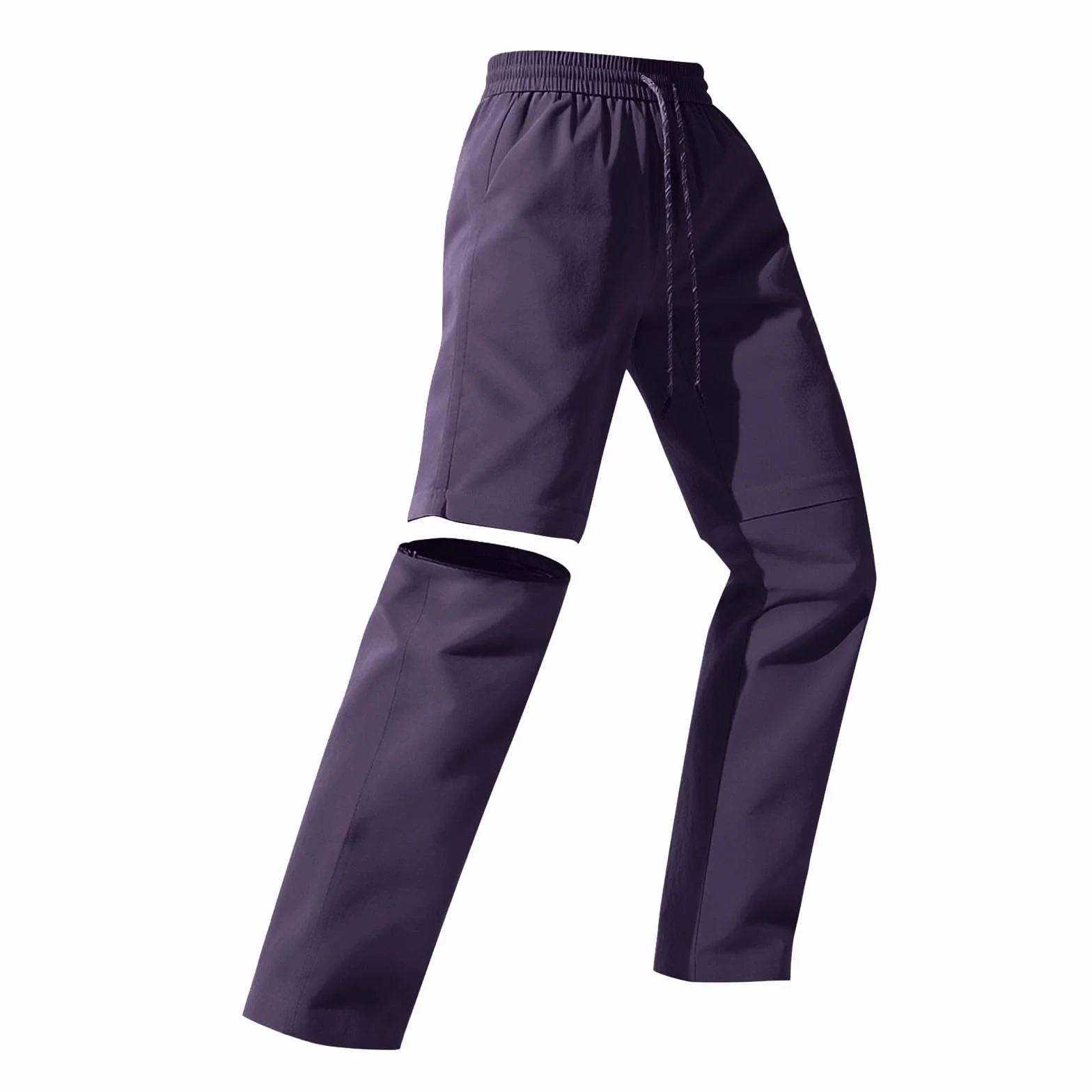 Generisch Wanderhose für Jungen Kinder Mädchen Outdoorhose Trekkinghose Leichte Schnelltrocknende Hose Abnehmbares Hosenbein Cargo Sommer
