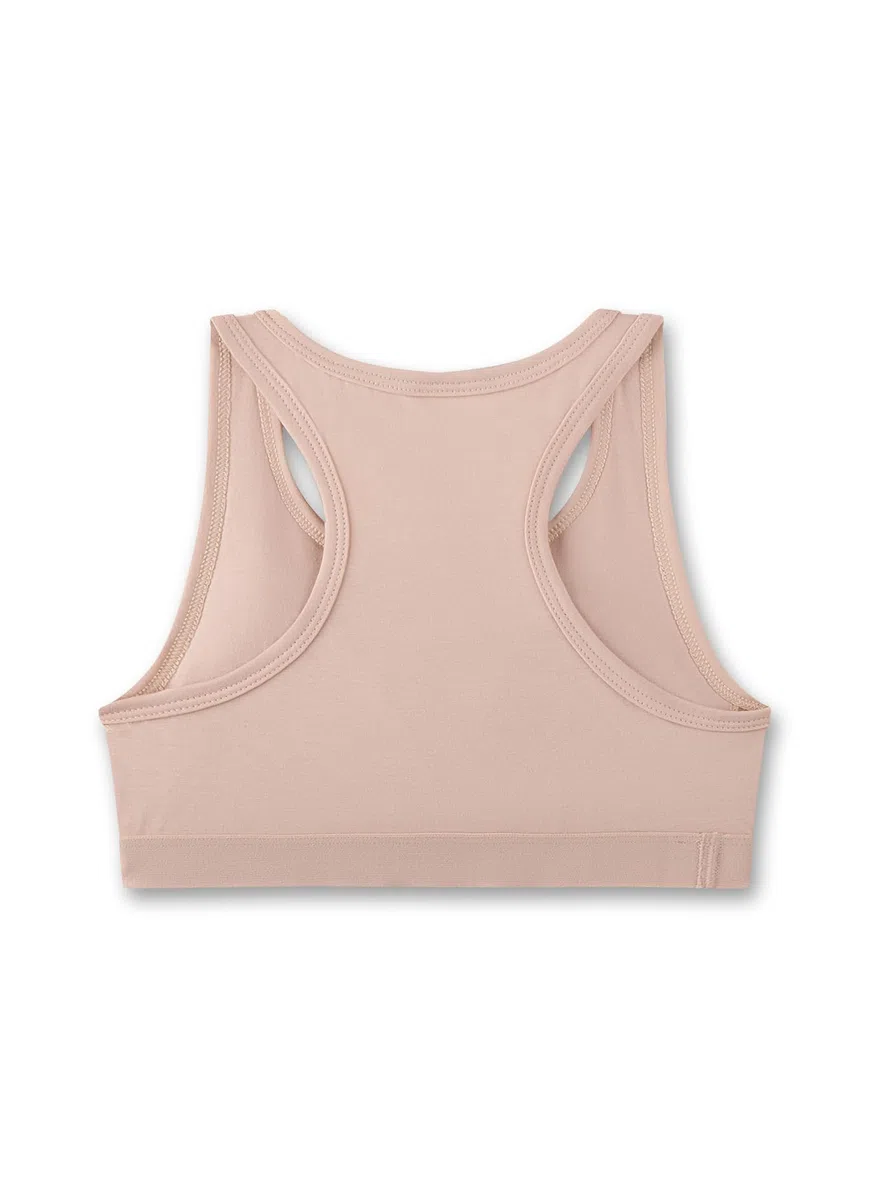 Sanetta Mädchen-Bustier Nude | Bequemes und angenehmes Bustier für Mädchen aus Baumwoll-Modal-Mix. | Mädchen Bustier