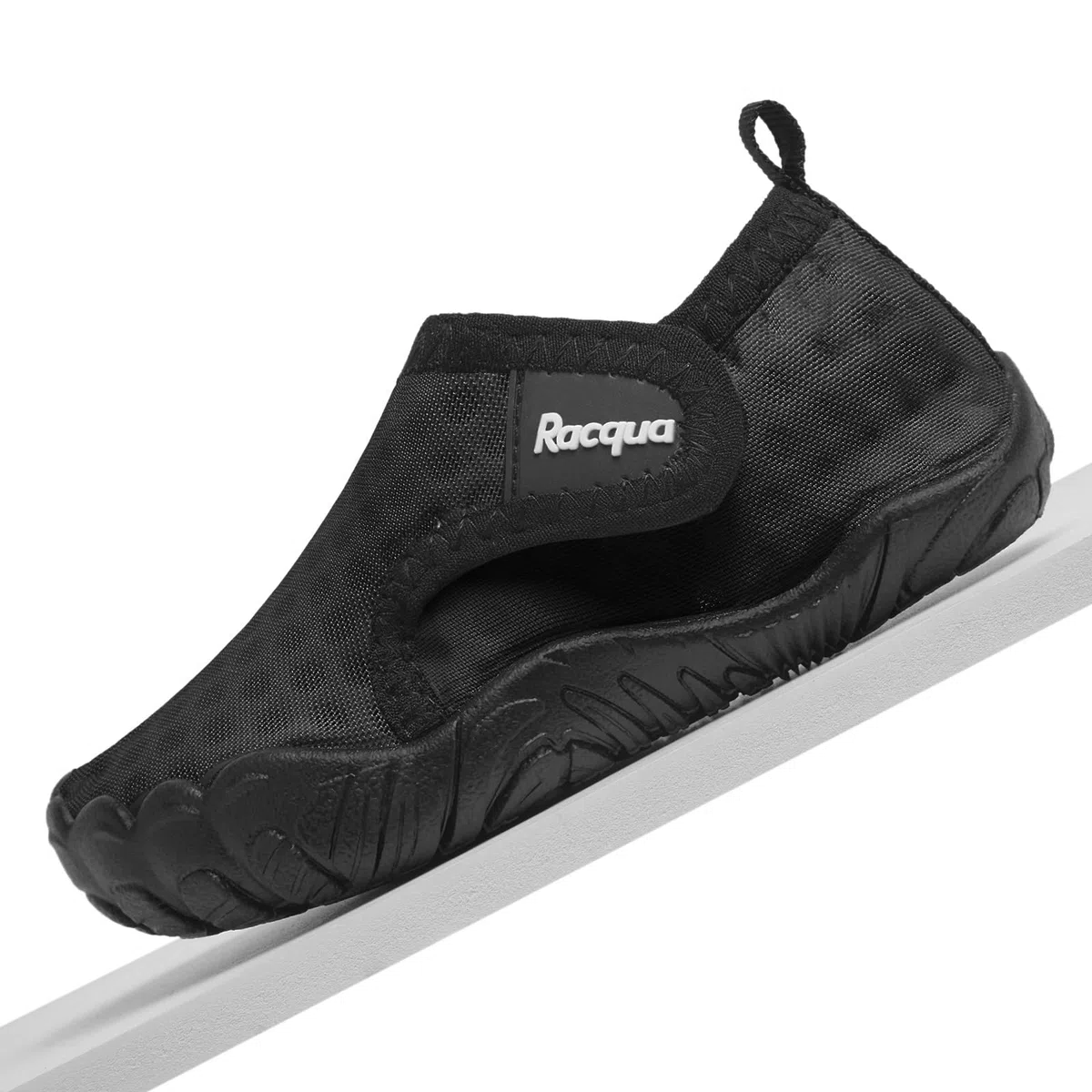 Racqua Wasserschuhe Kinder Baby Strand Schuhe Aqua Schwimmen Neoprenanzug Pool Meer Anti-Rutsch Leichte Schnell Trockene Schuhe Kleinkinder Jungen Mädchen Schwarz 26