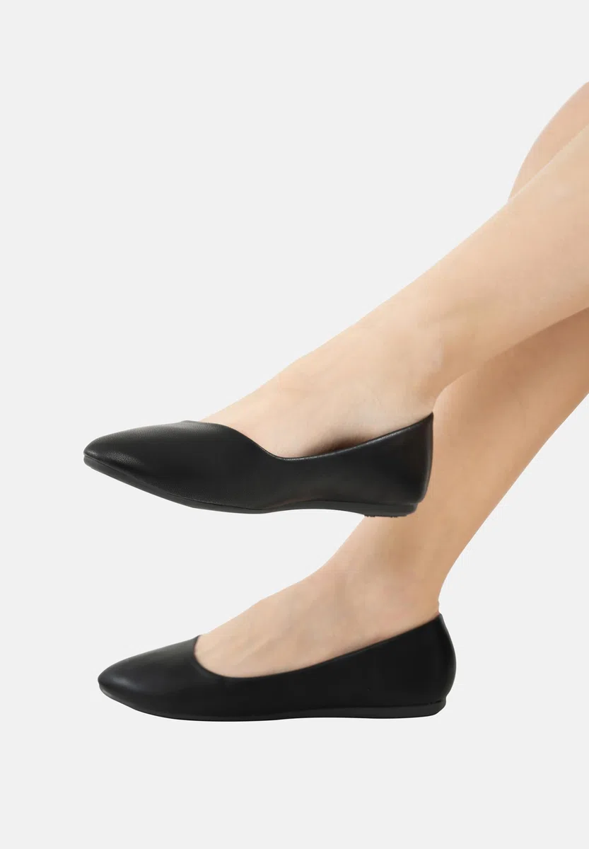 Elara Damen Ballerina Bequeme Slip Ons Flach Chunkyrayan