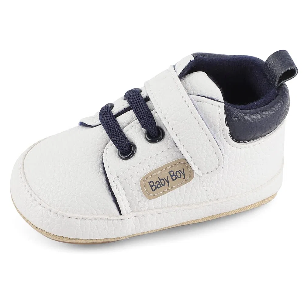 MASOCIO Baby Schuhe Junge Babyschuhe Lauflernschuhe Weich Flach Gummi Anti-Rutsch