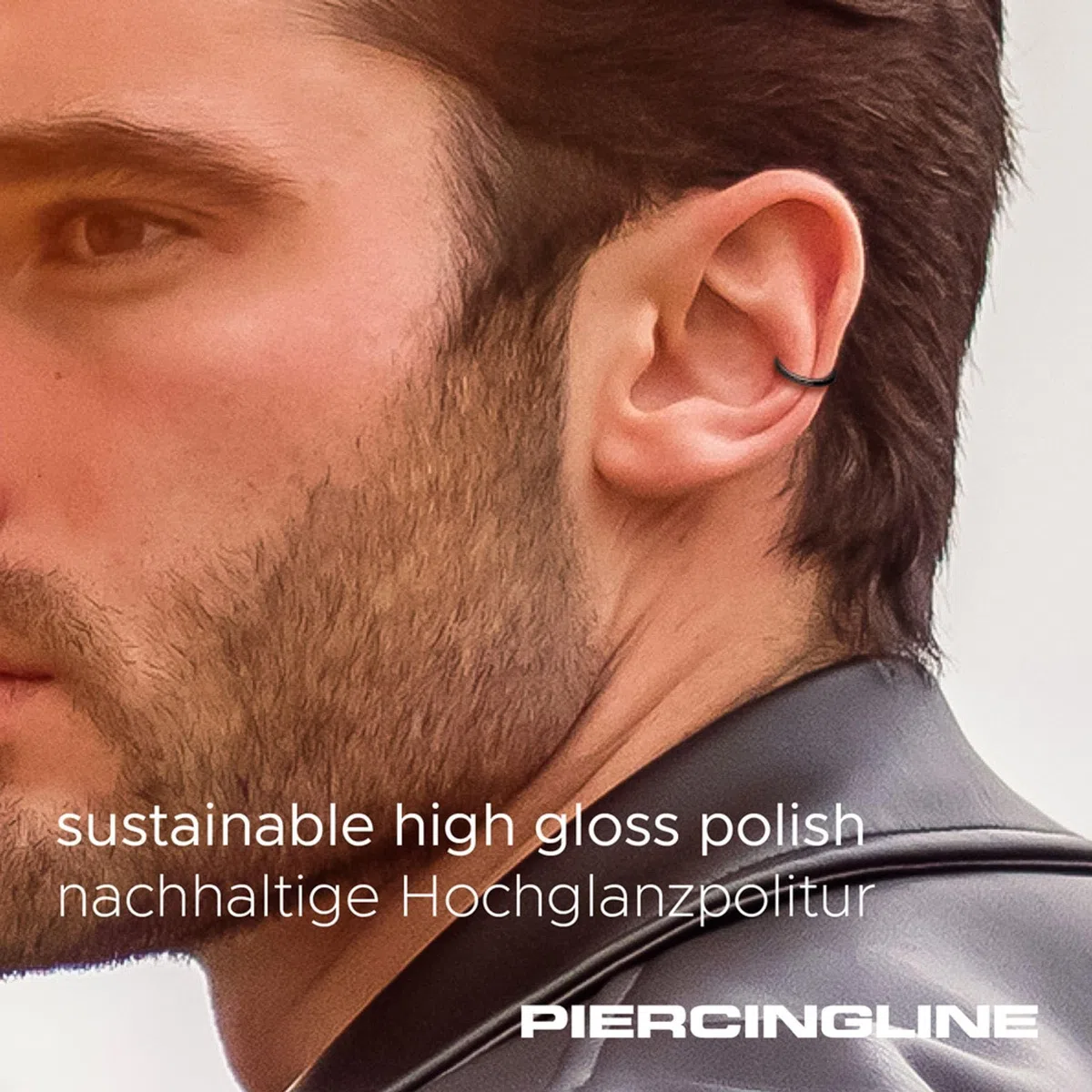 PIERCINGLINE Segmentring Clicker aus Chirurgenstahl - Piercing Ring in Gold, Silber, Rose, Schwarz oder Blau - für Nase, Septum, Ohr, Helix oder Tragus