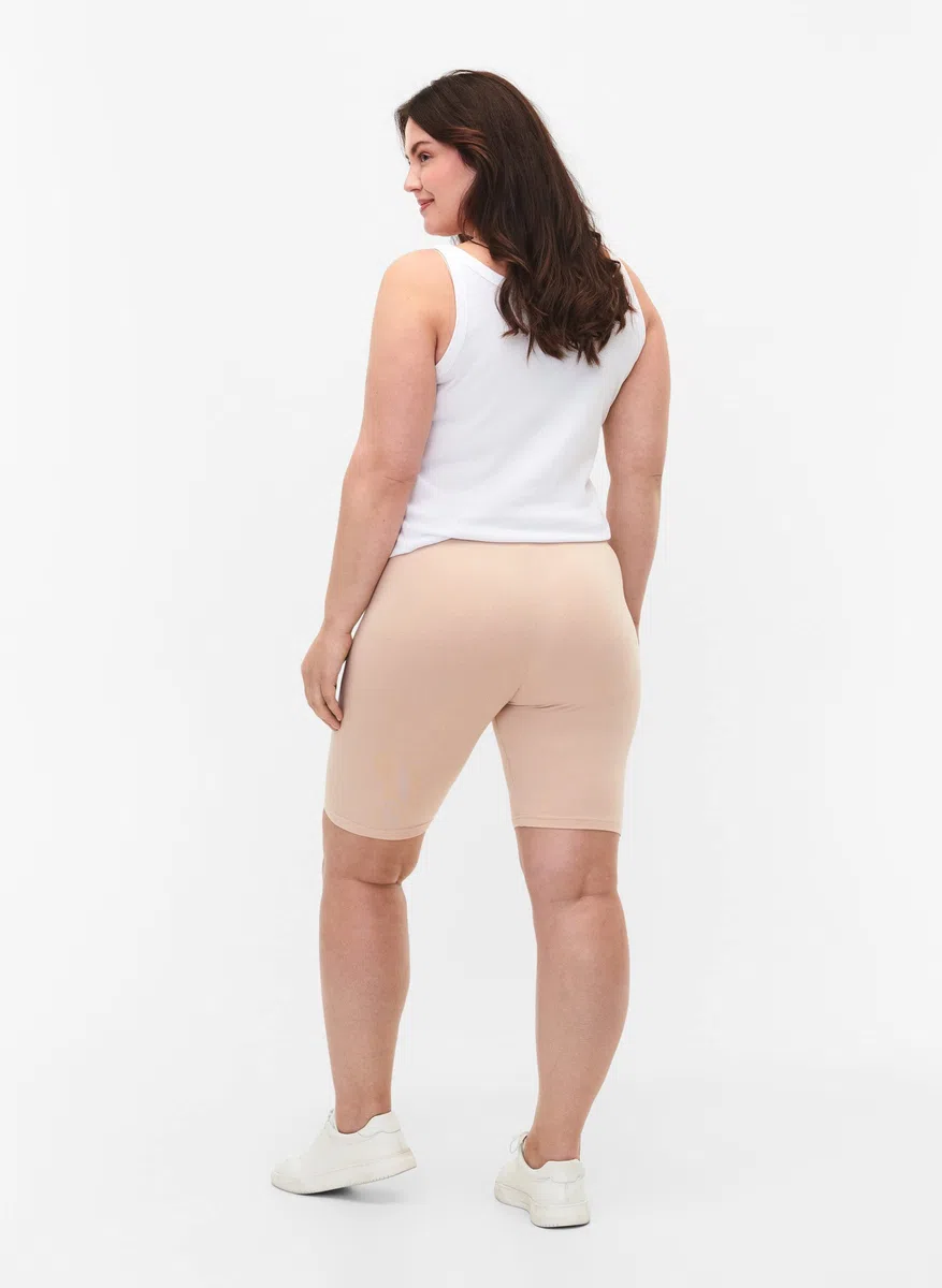 Zizzi Radlerhose Damen Große Größen - Kurze Leggings - Unterziehhose - Hose unter Kleid - Bequeme Plus Size Radlershorts mit Elastischem Bund - aus Weichem Dehnbarem Stoff