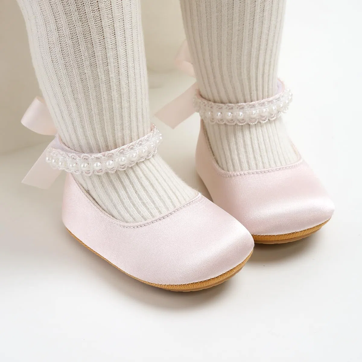 Baby Mary Jane Prinzessin Lauflernschuhe mit Perle 0-18M