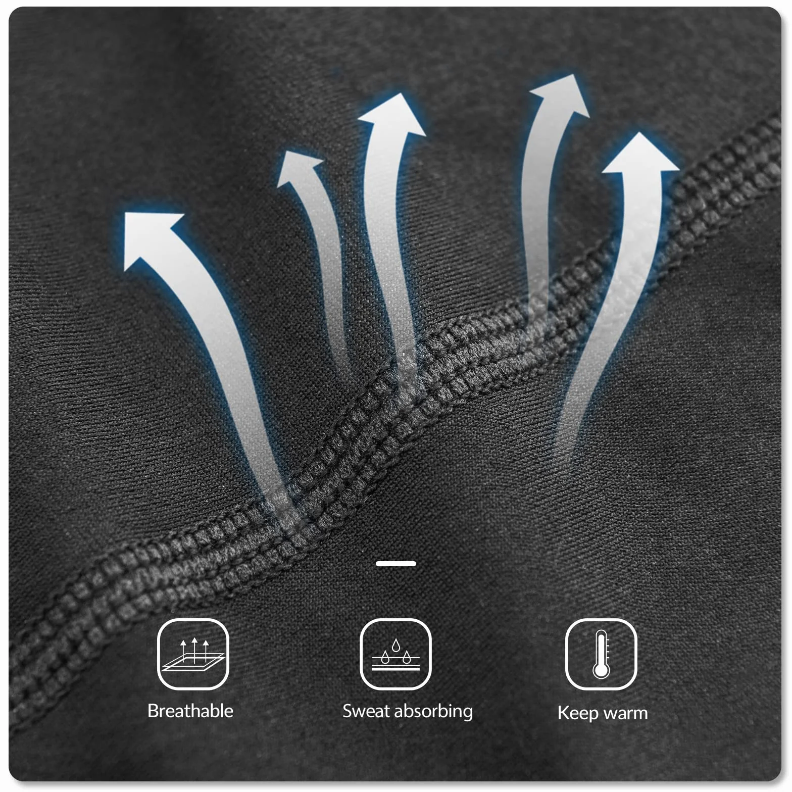 ROCKBROS Radsport Armlinge Arm Sleeves Beinlinge Knieschutz Winter Anti Rutschen Armwärmer Beinwärmer für Laufen Fußball Basketball Herren/Damen S-3XL (1 Paar)