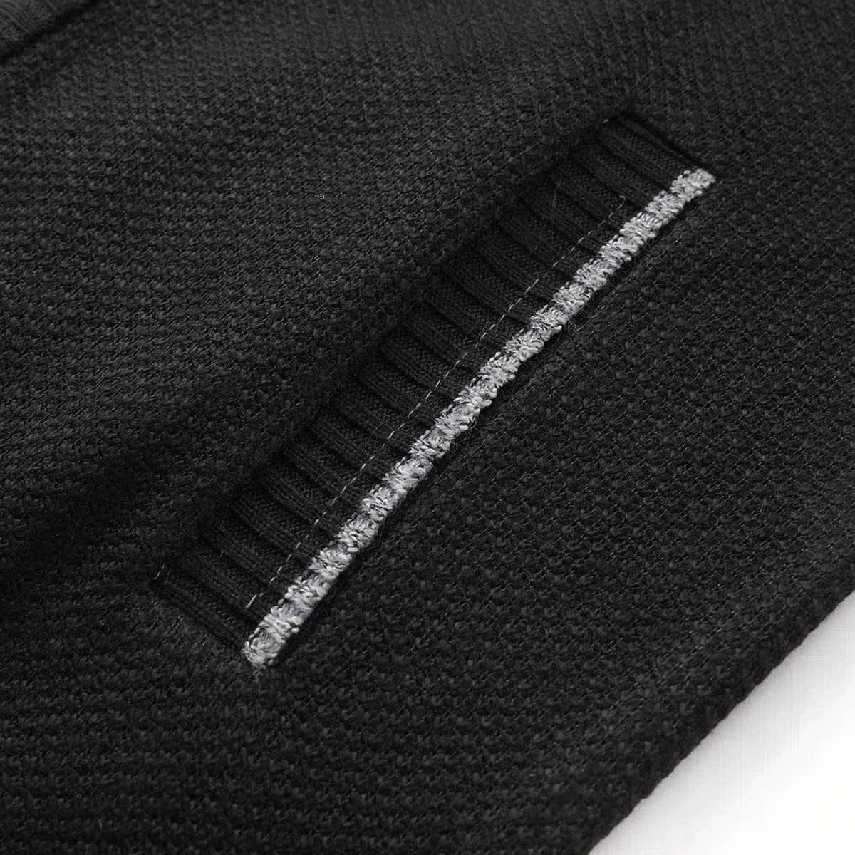 Sliktaa Herren Strickjacke Reissverschluss Cardigan Stehkragen Grobstrick Fleecejacke Warm Sweater Jacke