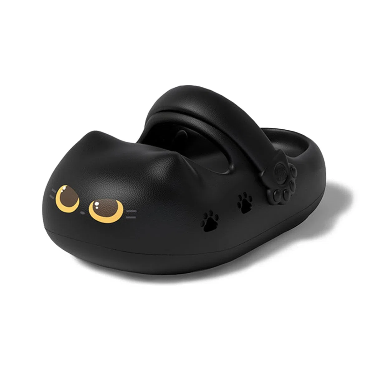 Clogs Damen 3D Katze Gedruckt Gartenclogs Plateau Pantoletten Geschlossen Vorne Sommer Rutschfest Slipper Fußgewölbestütze Hausschuhe Süße Katzenpfoten Badeschlappen Weich Leichte Strand Schlappen